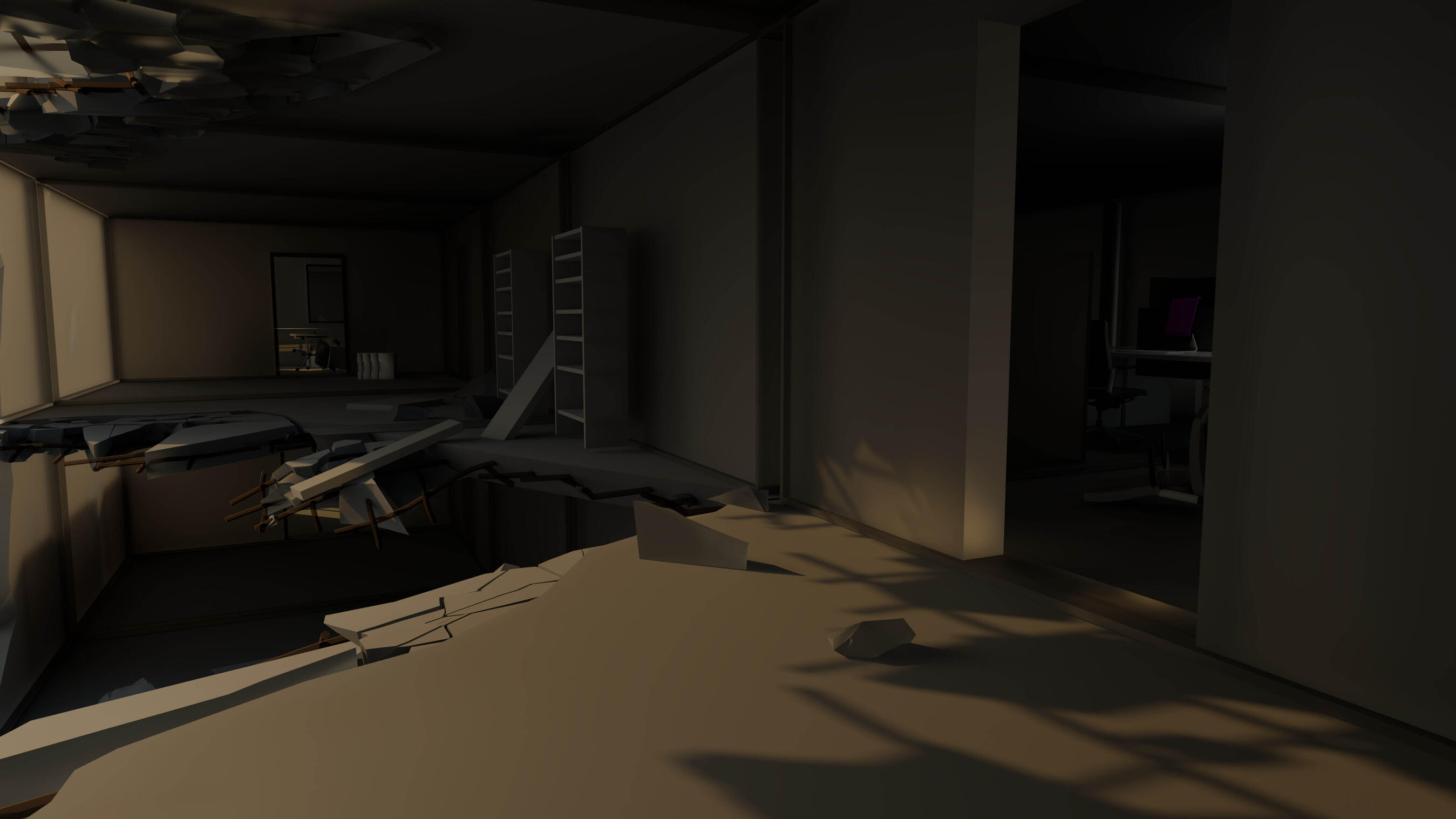 Destroyed Office